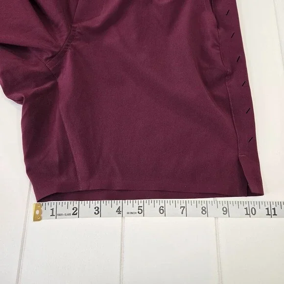 NEW Ten Thousand The Interval Shorts 7" Unlined‎ Men's Size SMALL Maroon - Picture 12 of 12